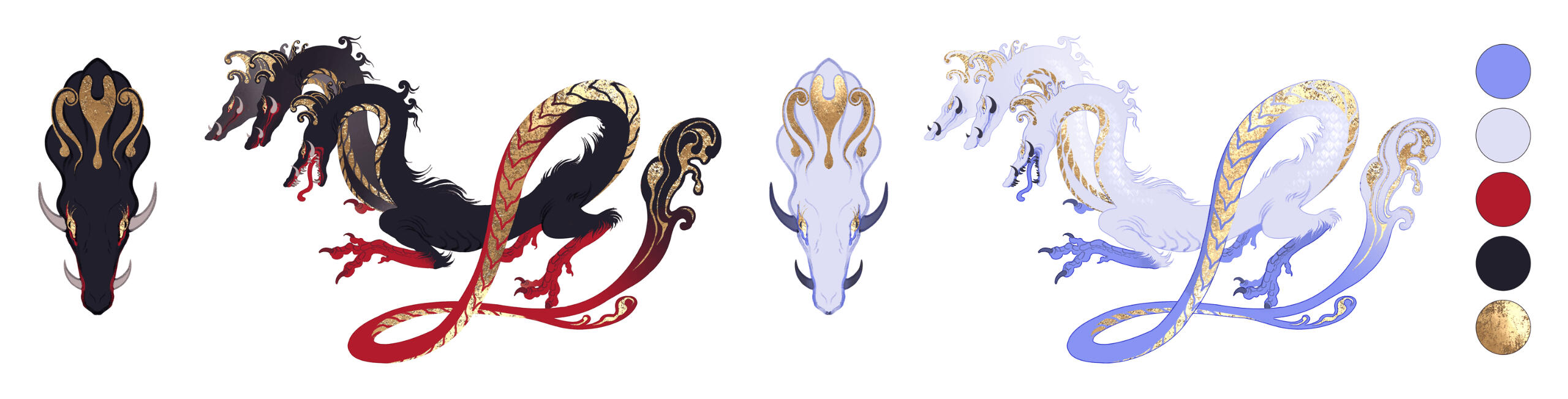 toyo illustration - vessel of gods - character sheet dragon