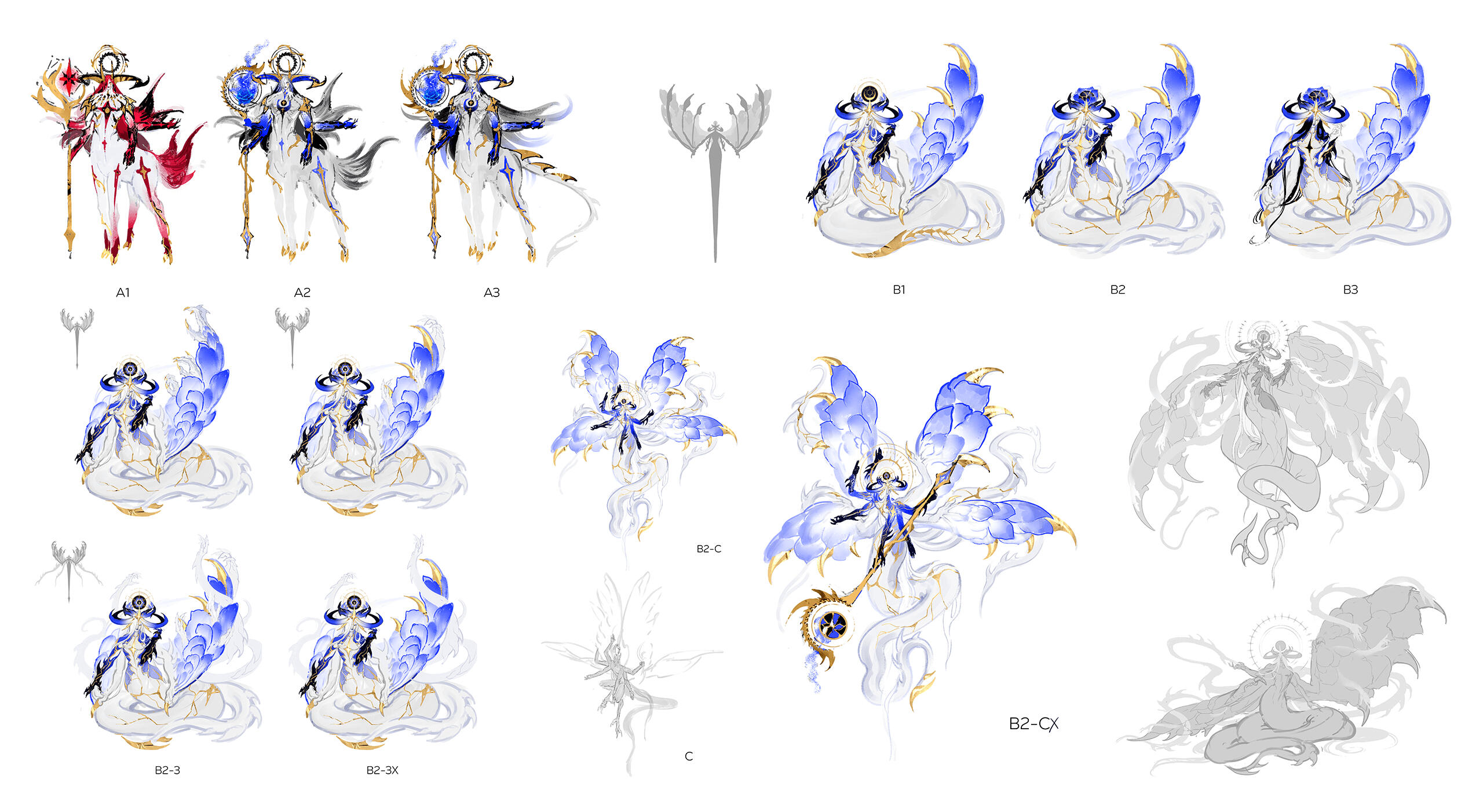 toyo illustration - character design - lightwarden agape design process