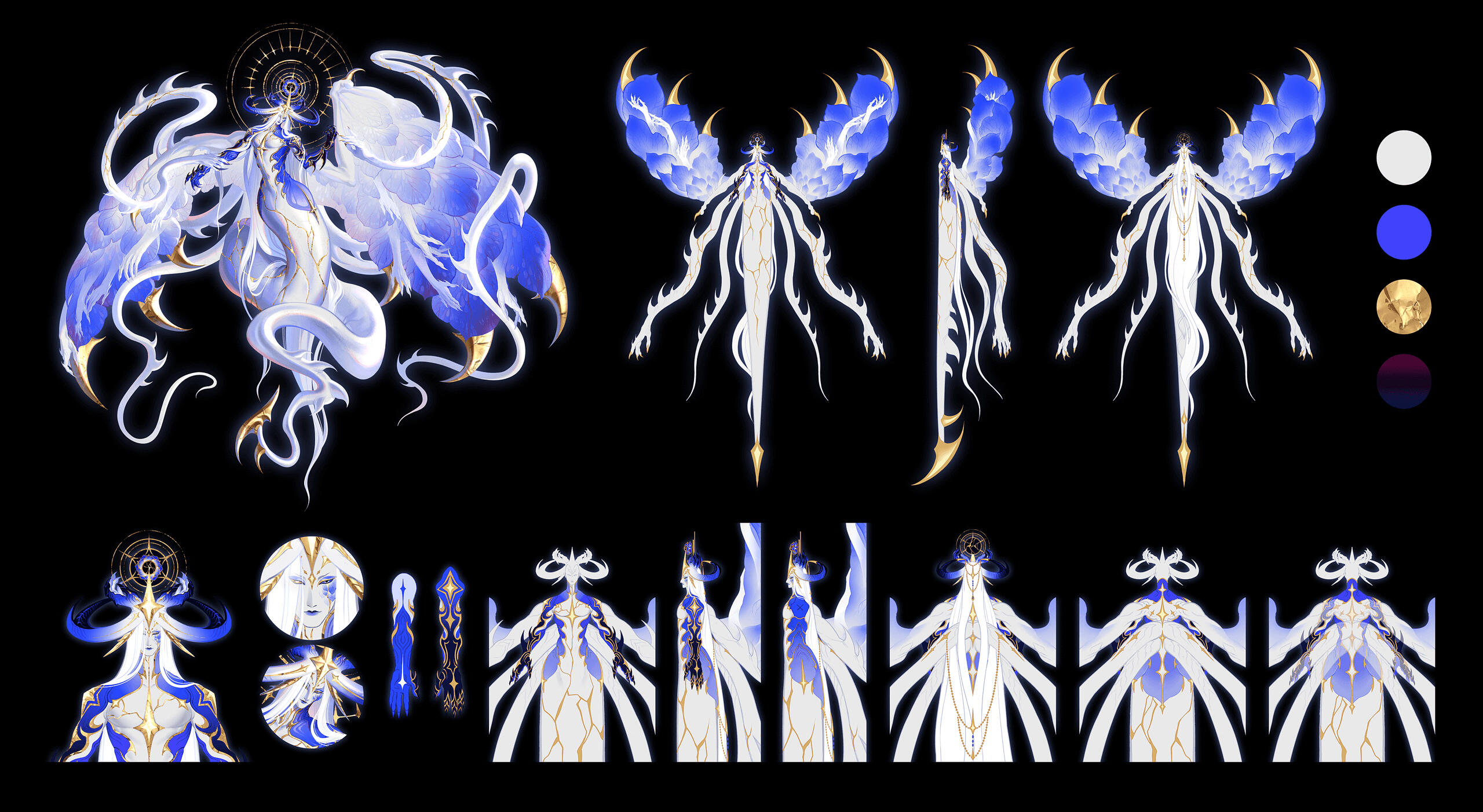 toyo illustration - character design - lightwarden agape character sheet