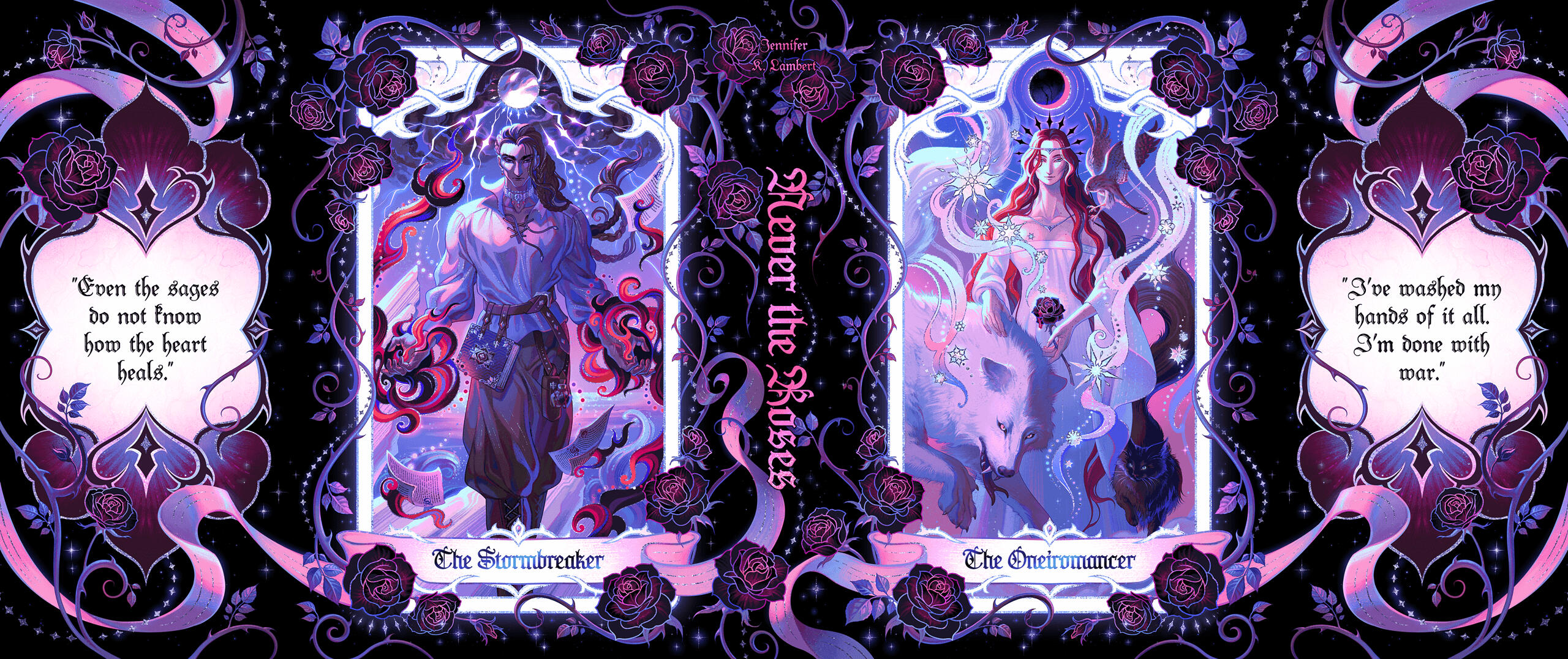 owlcrate never the roses reversible dustjacket