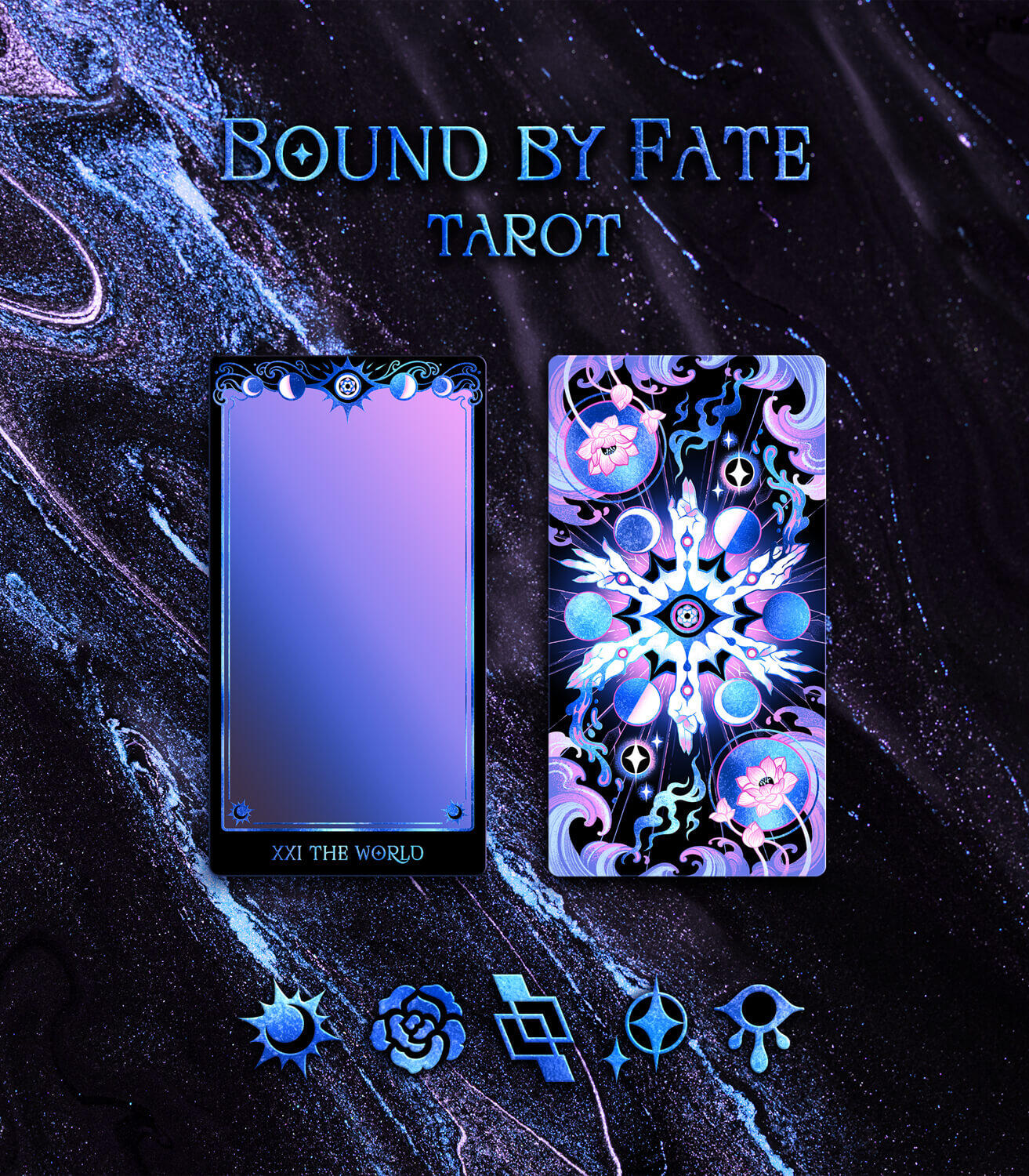 Toyo Illustration Bound by Fate Tarot Design