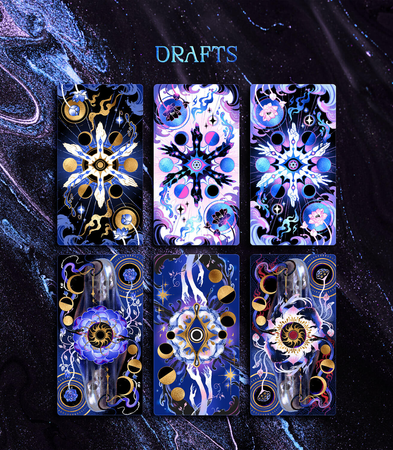 Toyo Illustration Bound by Fate Tarot Design